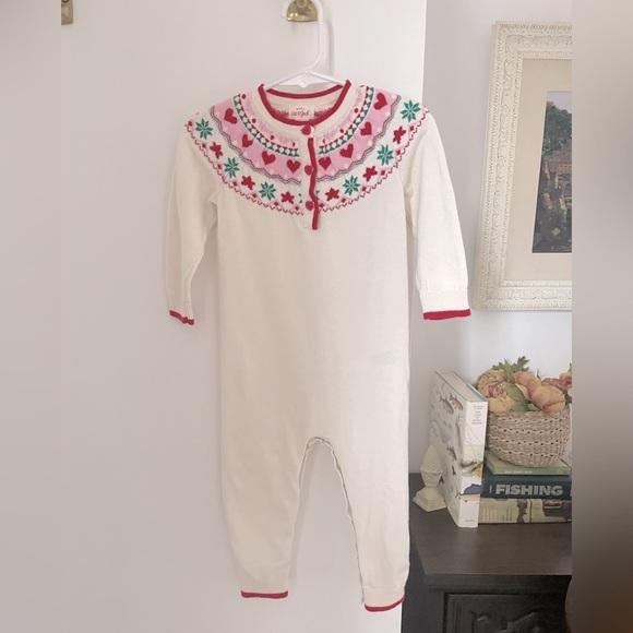 Cat & Jack Other - Cat and Jack fair isle Christmas Valentine’s Day sweater romper 18 months